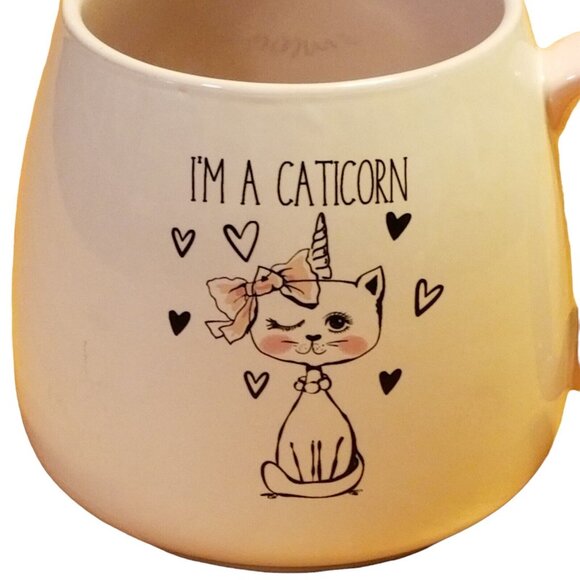 I'm a Caticorn Coffee Tea Mug Meow Cat Kitten Unicorn By Strawberry Street Mugs - Picture 4 of 9